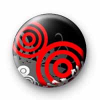 Red Swirl Pattern Badge